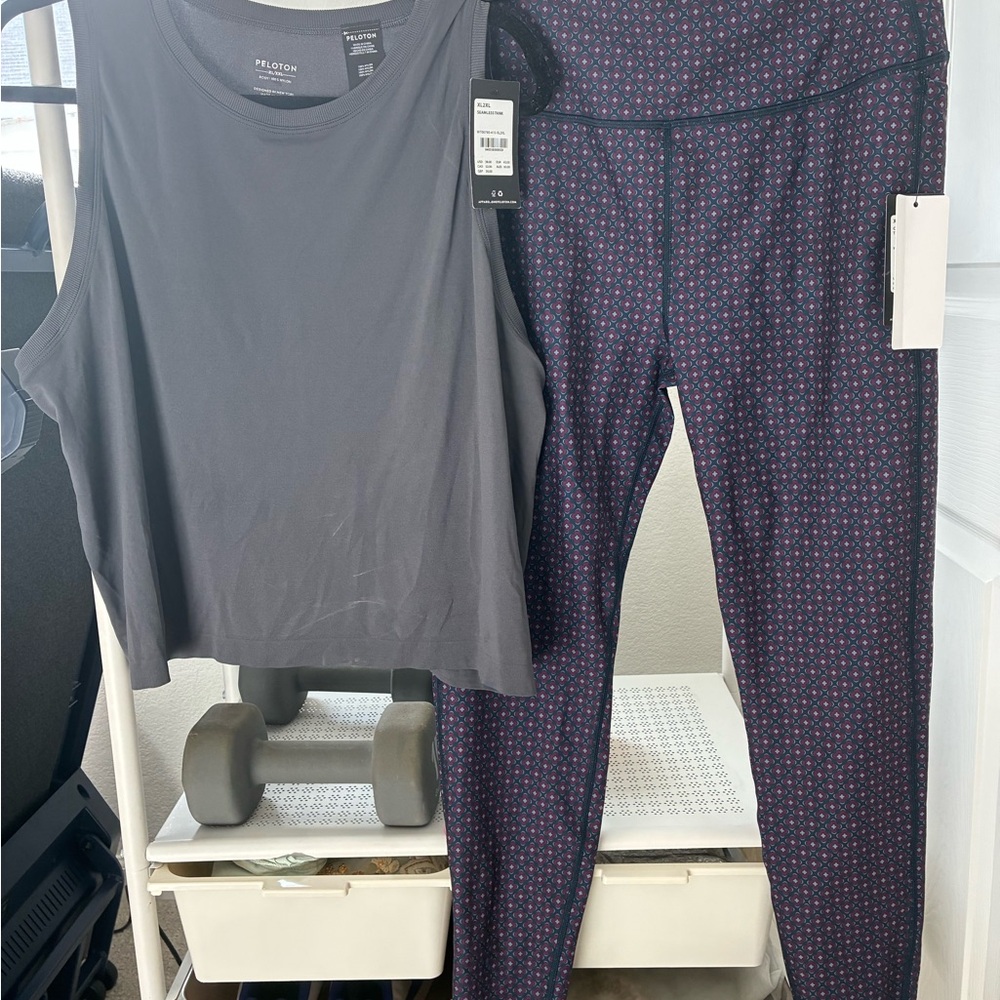 Set! 2-pieces Peloton Tank and High Rise Leggings NWT
